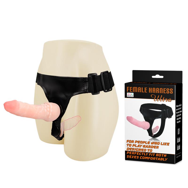 BAILE - DOUBLE ULTRA PENETRATION STRAP-ON FLESH