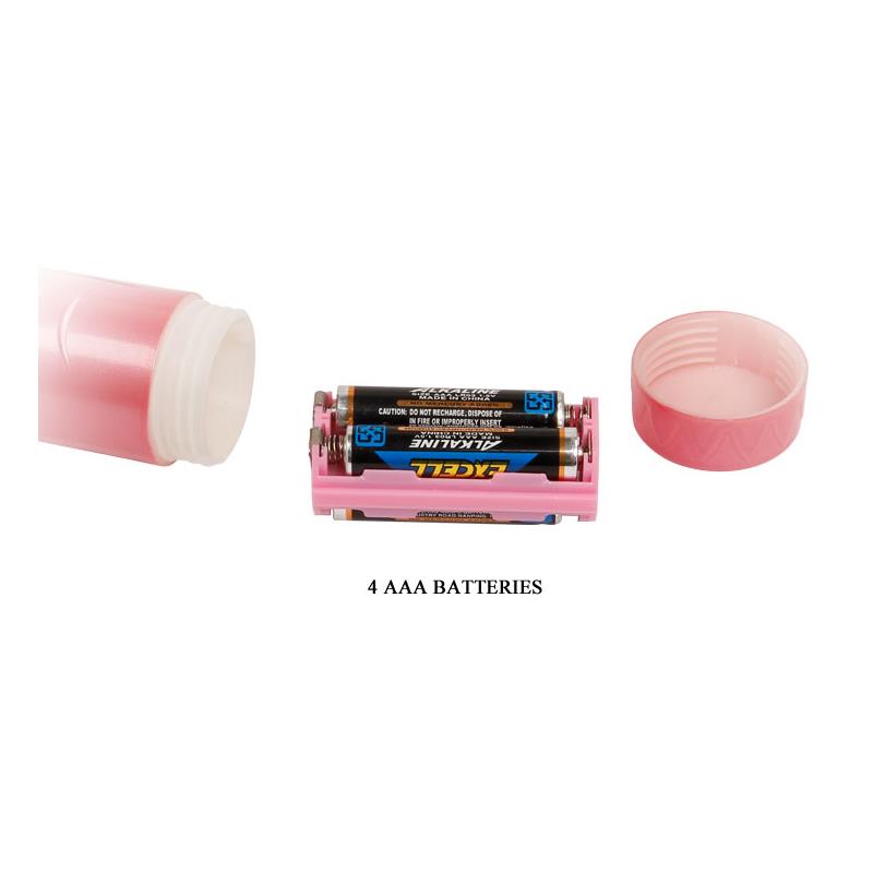 BAILE - VIBRATING STRAP-ON WITH DILDO PINK  18 CM