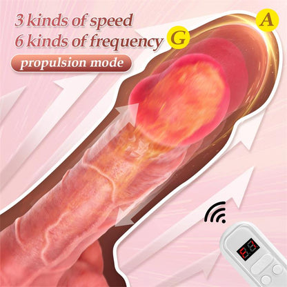 XISE - BAIRD DILDO WITH THRUSTING AND VIBRATION 8