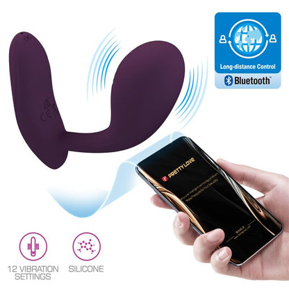 PRETTY LOVE - BAIRD G-SPOT 12 VIBRATIONS RECHARGEABLE LILA APP
