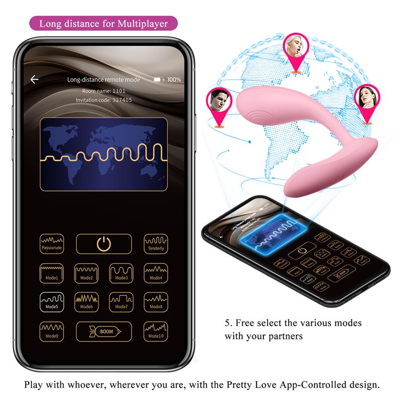 PRETTY LOVE - BAIRD G-SPOT 12 VIBRATIONS RECHARGEABLE PINK APP