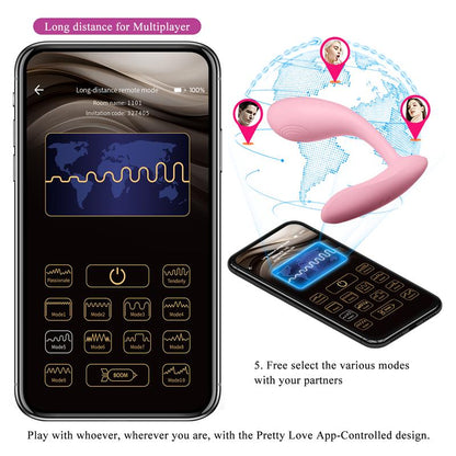 PRETTY LOVE - BAIRD G-SPOT 12 VIBRATIONS RECHARGEABLE PINK APP