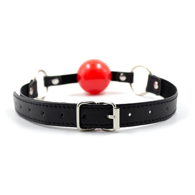 LATETOBED BDSM LINE - BALL GAG BLACK/RED