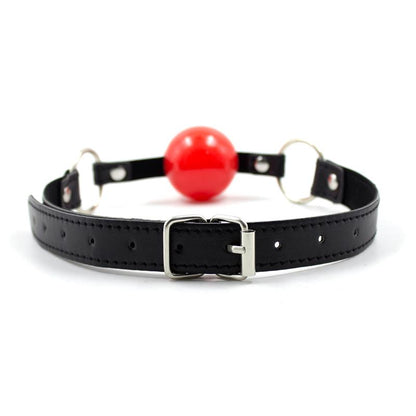 LATETOBED BDSM LINE - BALL GAG BLACK/RED