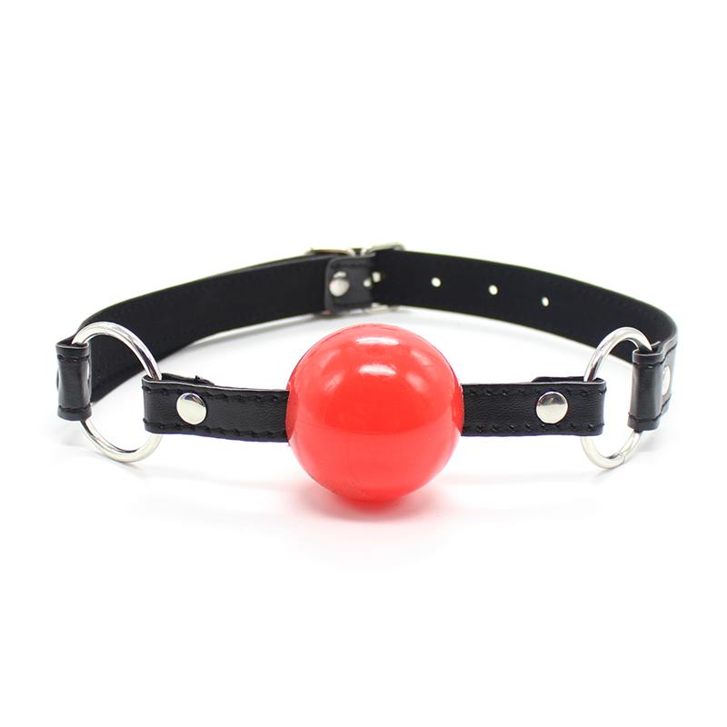 LATETOBED BDSM LINE - BALL GAG BLACK/RED