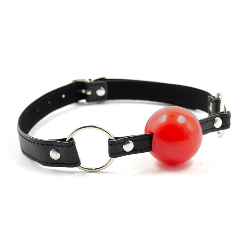 LATETOBED BDSM LINE - BALL GAG BLACK/RED