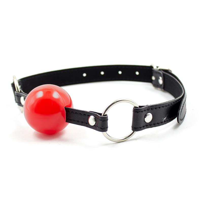 LATETOBED BDSM LINE - BALL GAG BLACK/RED