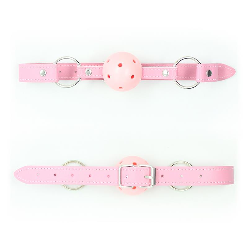 LATETOBED BDSM LINE - BALL GAG BREATHABLE ASJUSTABLE BALL 4,5 CM PINK