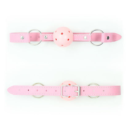 LATETOBED BDSM LINE - BALL GAG BREATHABLE ASJUSTABLE BALL 4,5 CM PINK