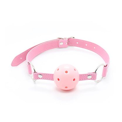 LATETOBED BDSM LINE - BALL GAG BREATHABLE ASJUSTABLE BALL 4,5 CM PINK