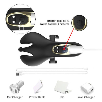 URBAN SKY - BALL PACK AND PENIS VIBRATING RING ADJUSTABLE