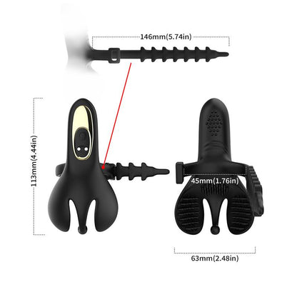 URBAN SKY - BALL PACK AND PENIS VIBRATING RING ADJUSTABLE
