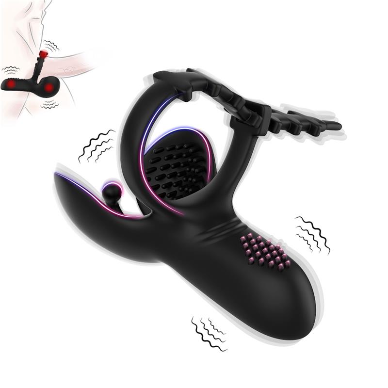 URBAN SKY - BALL PACK AND PENIS VIBRATING RING ADJUSTABLE