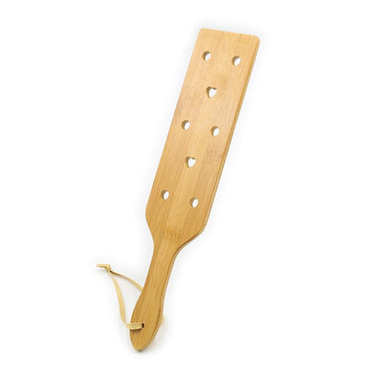 LATETOBED BDSM LINE - BAMBOO PADDLE WITH HEARTS 33 CM
