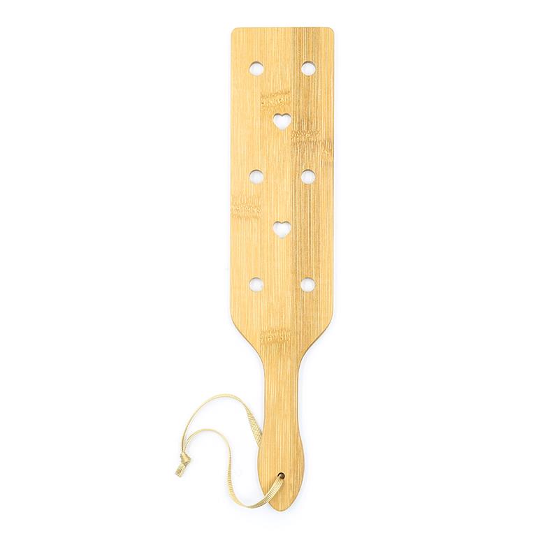LATETOBED BDSM LINE - BAMBOO PADDLE WITH HEARTS 33 CM
