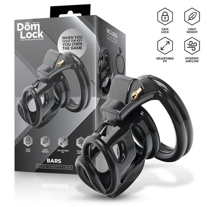 DOMLOCK - BARS CHASTITY CAGE WITH INTERNAL LOCK