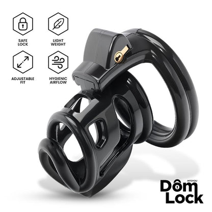 DOMLOCK - BARS CHASTITY CAGE WITH INTERNAL LOCK