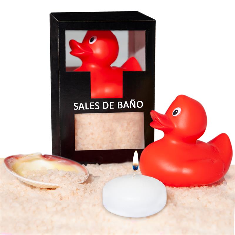 DIVERTY SEX - BATH SALTS SET VANILLA DUCK, CANDLE AND SHELL 150 GR