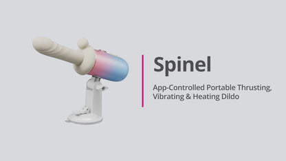 LOVENSE - SPINEL APP-CONTROLLED PORTABLE THRUSTING, VIBRATING & HEATING DILDO