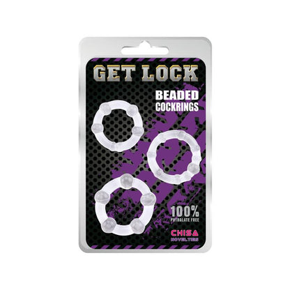 CHISA - BEADED COCK RINGS-CLEAR