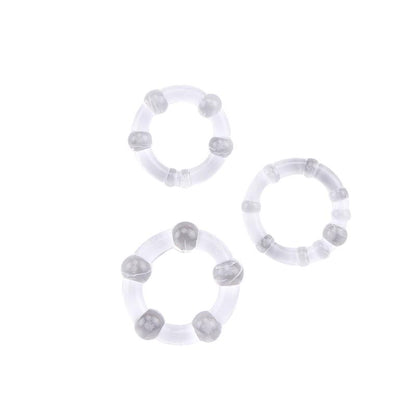 CHISA - BEADED COCK RINGS-CLEAR