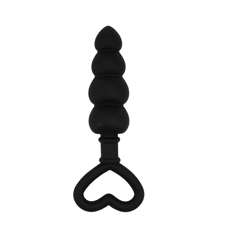 CHISA - BEADED LUV PROBE 15.6 X 3.4 CM SILICONE BLACK