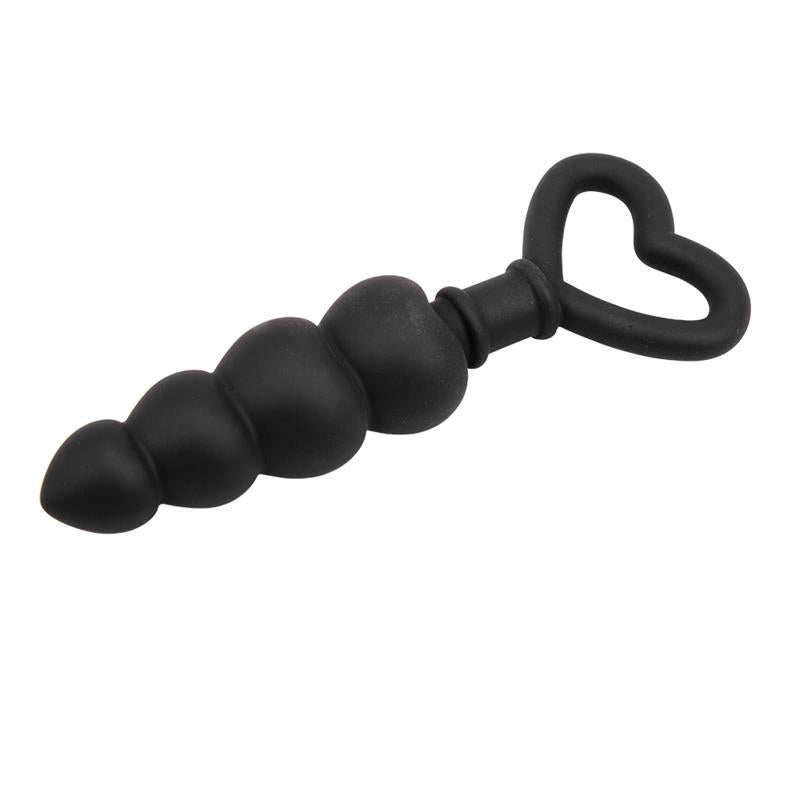 CHISA - BEADED LUV PROBE 15.6 X 3.4 CM SILICONE BLACK