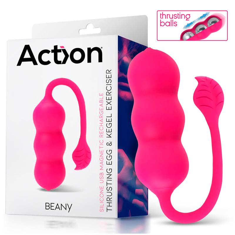 ACTION - BEANY VIBRATING EGG AND KEGEL EXERCISER USB SILICONE