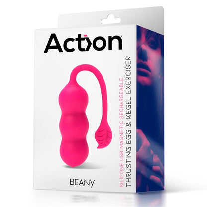 ACTION - BEANY VIBRATING EGG AND KEGEL EXERCISER USB SILICONE