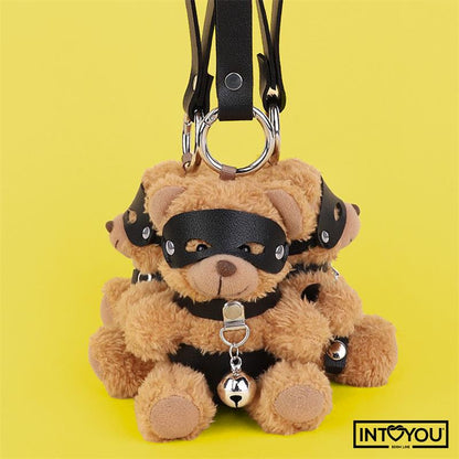 INTOYOU BDSM LINE - BEARLY KEYCHAIN BDSM TEDDY BEAR WITH CHEST HARNESS