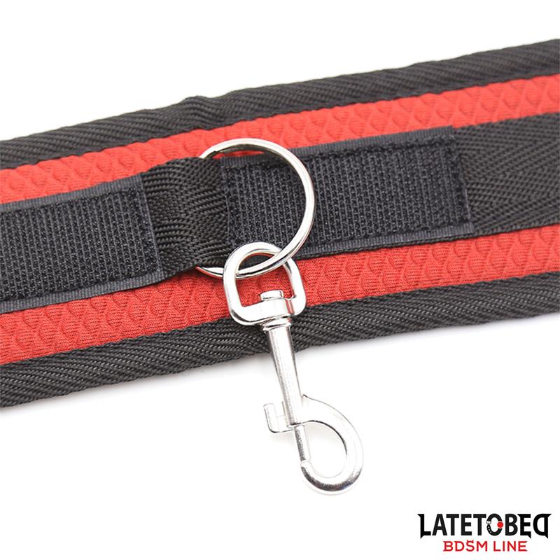 LATETOBED BDSM LINE - BED EESTRAINT SET WITH BLINDFOLD ADJUSTABLE CUFFS