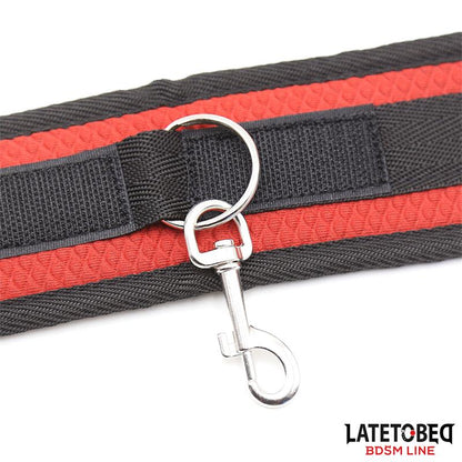 LATETOBED BDSM LINE - BED EESTRAINT SET WITH BLINDFOLD ADJUSTABLE CUFFS