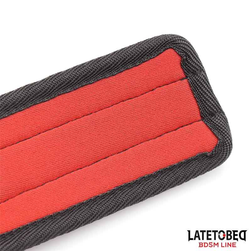 LATETOBED BDSM LINE - BED EESTRAINT SET WITH BLINDFOLD ADJUSTABLE CUFFS