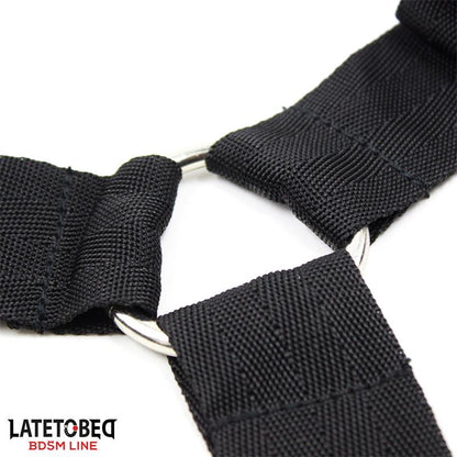LATETOBED BDSM LINE - BED RESTRAINT SET WITH ADJUSTBABLE AND DESMONTABLE CUFFS