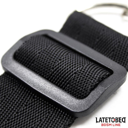LATETOBED BDSM LINE - BED RESTRAINT SET WITH ADJUSTBABLE AND DESMONTABLE CUFFS