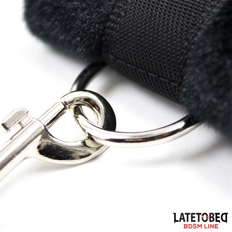 LATETOBED BDSM LINE - BED RESTRAINT SET WITH ADJUSTBABLE AND DESMONTABLE CUFFS