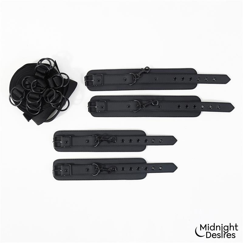 MIDNIGHT DESIRES - BED RESTRAINT SET
