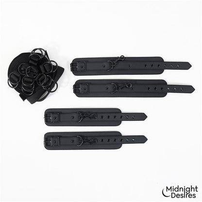 MIDNIGHT DESIRES - BED RESTRAINT SET