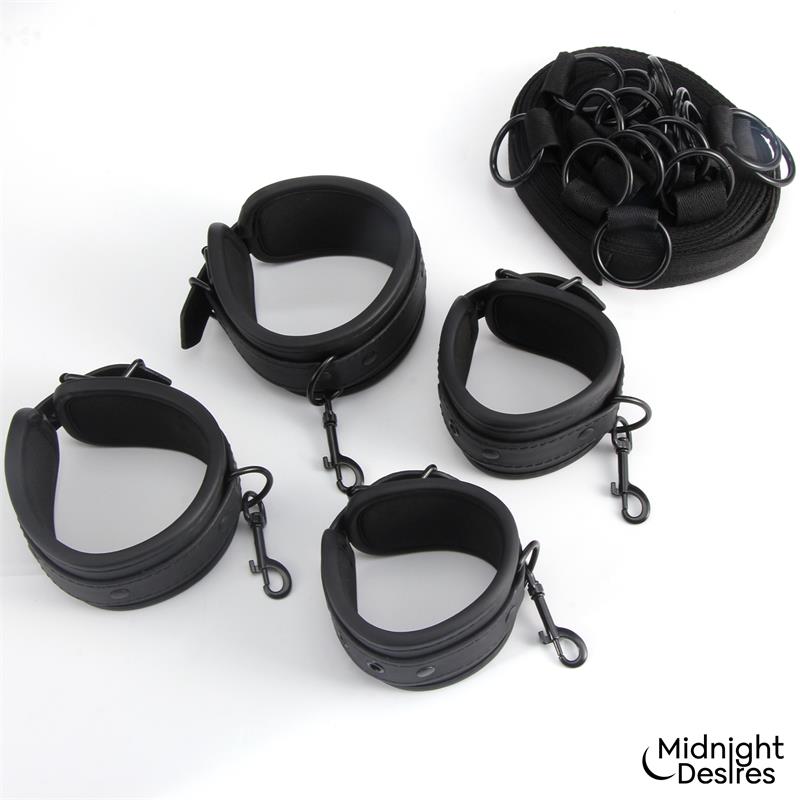 MIDNIGHT DESIRES - BED RESTRAINT SET