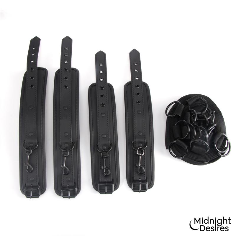 MIDNIGHT DESIRES - BED RESTRAINT SET