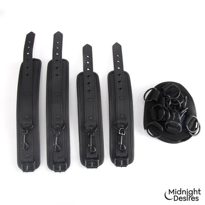 MIDNIGHT DESIRES - BED RESTRAINT SET