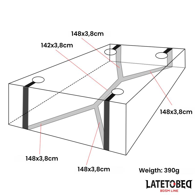 LATETOBED BDSM LINE - BED RESTRAINTS