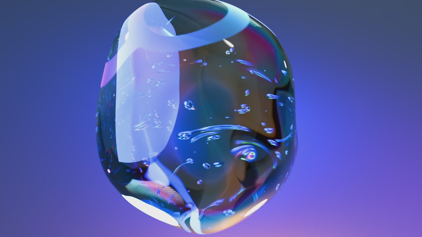 BIIRD X WICUL OHWII DOUBLE-ENDED GLASS DILDO FOR G-SPOT & P-SPOT