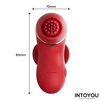 INTOYOU - BEENY STIMULATOR WITH 4 CAPS, SUCTION, TAPPING, TICKLING AND LICKING
