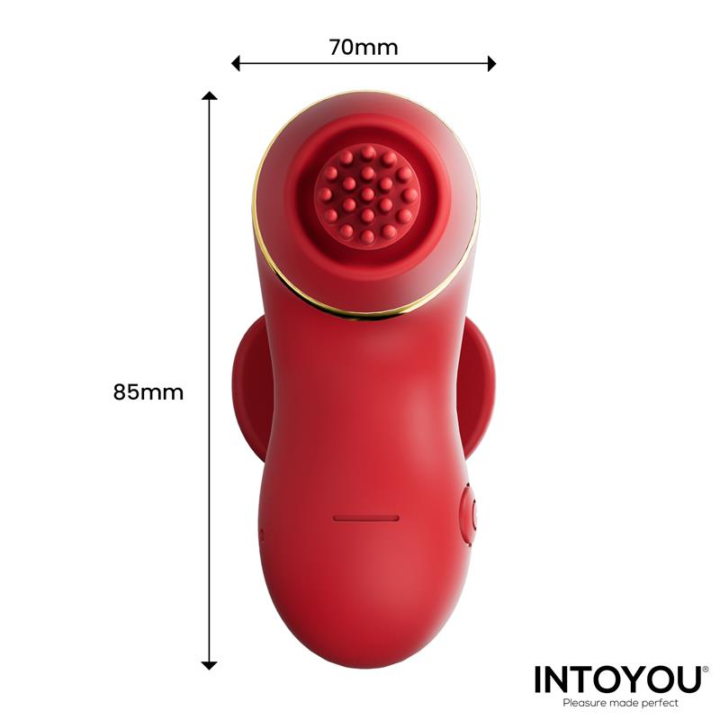 INTENSE - PATTY STIMULATOR WITH 4 HEADS, SUCTION, TAPPING, TICKLING AND LICKING