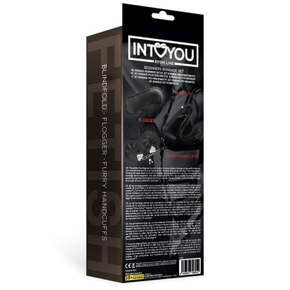 INTOYOU BDSM LINE - BEGINNERS BONDAGE SET 3 PIECES BLACK
