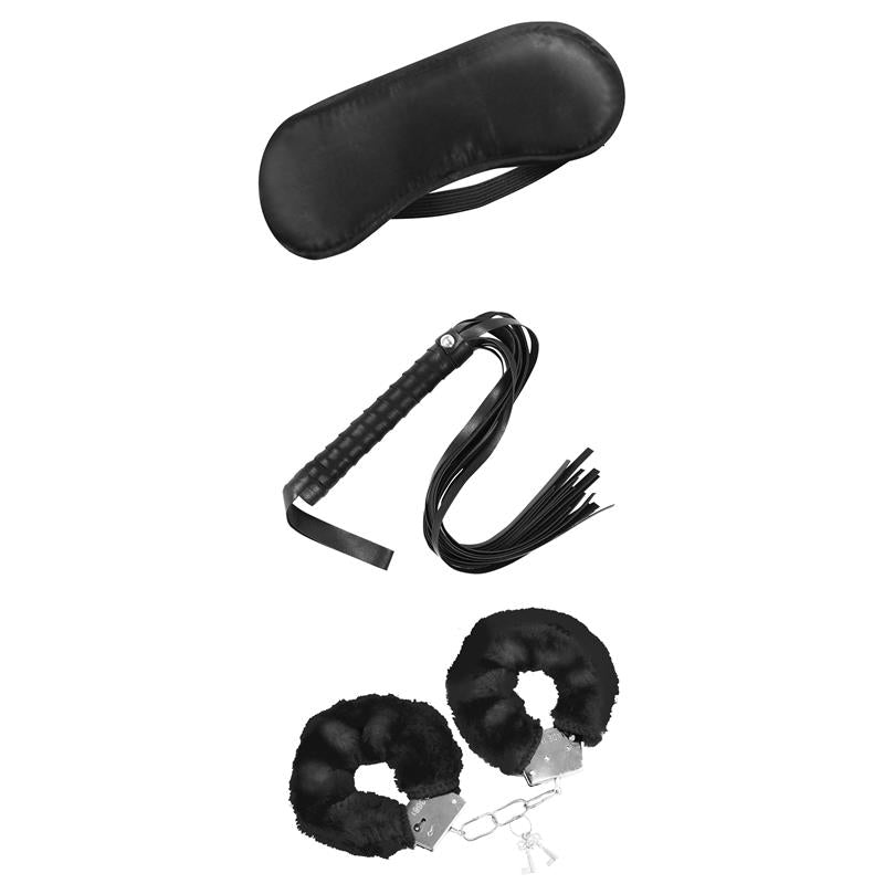 INTOYOU BDSM LINE - BEGINNERS BONDAGE SET 3 PIECES BLACK