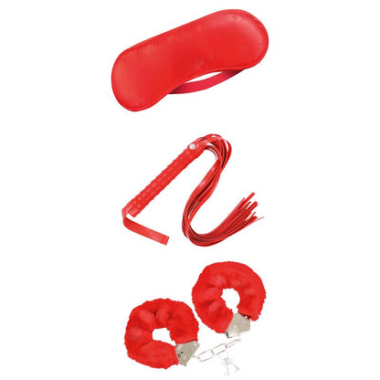 INTOYOU BDSM LINE - BEGINNERS BONDAGE SET 3 PIECES RED