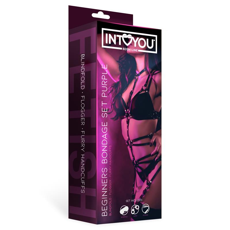 INTOYOU BDSM LINE - BEGINNERS BONDAGE SET3 PIECES PURPLE