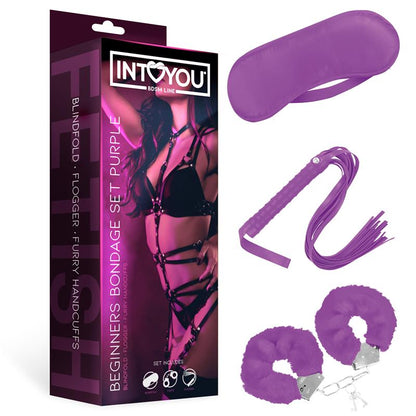 INTOYOU BDSM LINE - BEGINNERS BONDAGE SET3 PIECES PURPLE